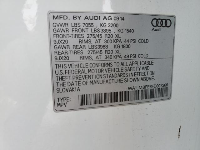 2015 AUDI Q7 TDI PRE WA1LMBFE8FD007306
