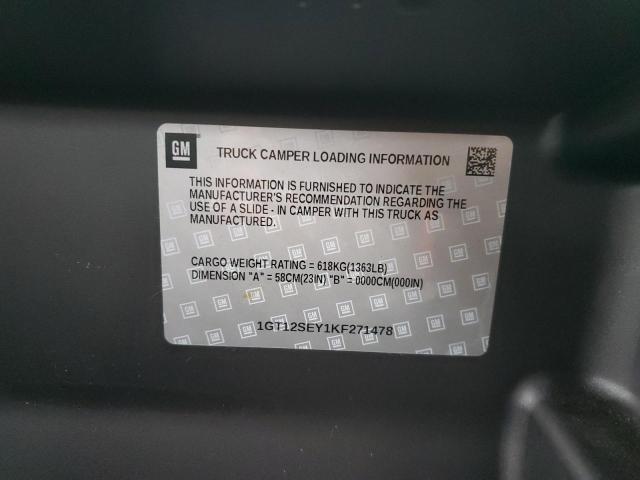 2019 GMC SIERRA K25 1GT12SEY1KF271478