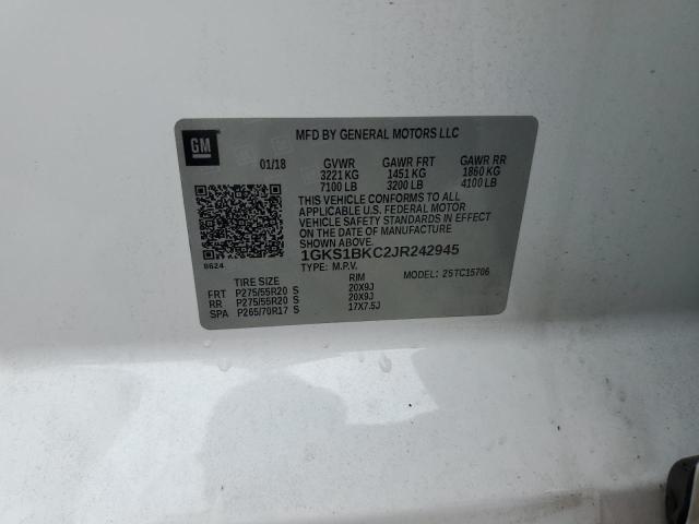 2018 GMC YUKON SLT 1GKS1BKC2JR242945