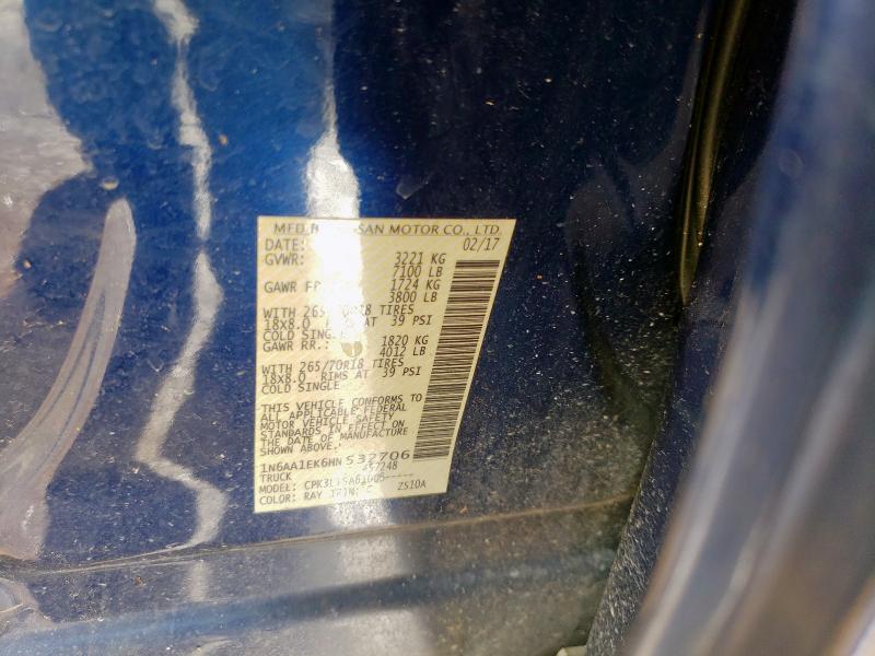2017 NISSAN TITAN S - 1N6AA1EK6HN532706