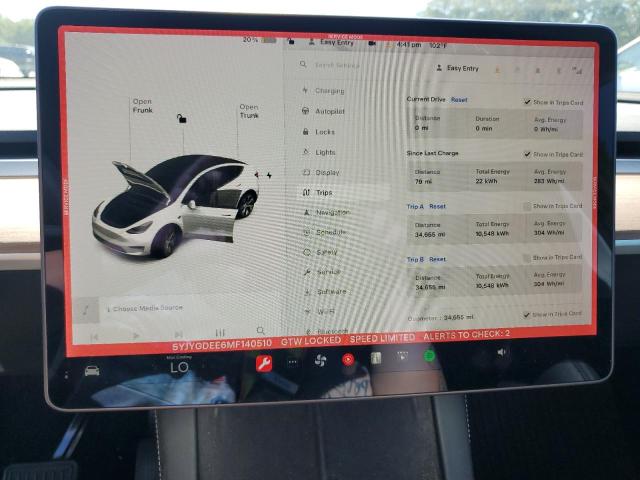 2021 TESLA MODEL Y - 5YJYGDEE6MF140510