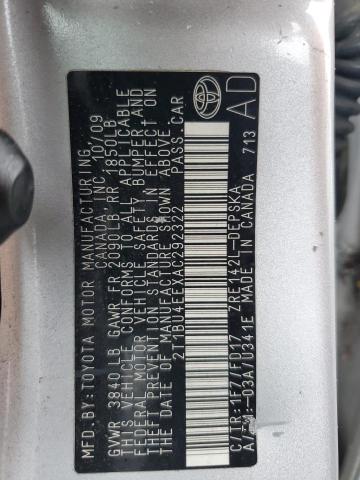 2010 TOYOTA COROLLA BA - 2T1BU4EEXAC292322