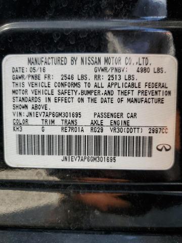 2016 INFINITI Q50 PREMIU JN1EV7AP6GM301695