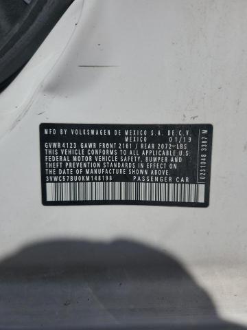 2019 VOLKSWAGEN JETTA S - 3VWC57BU0KM148198