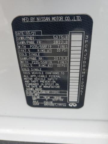 2021 INFINITI QX50 LUXE 3PCAJ5BB9MF120951
