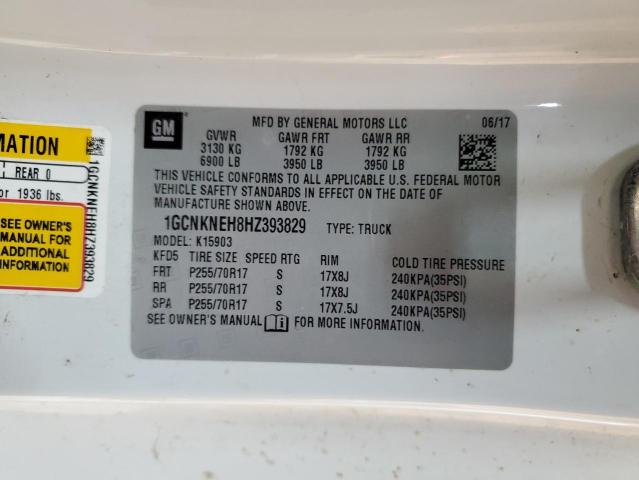 2017 CHEVROLET SILVERADO - 1GCNKNEH8HZ393829