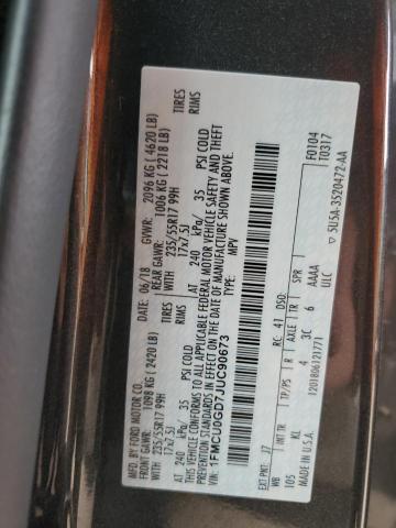 2018 FORD ESCAPE - 1FMCU0GD7JUC90673