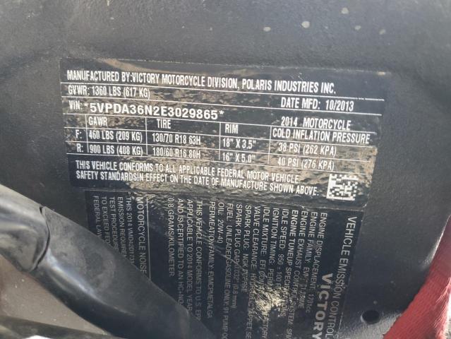 2014 VICTORY MOTORCYCLES CROSS COUN 5VPDA36N2E3029865