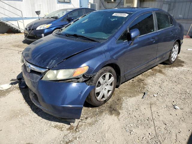 HONDA CIVIC LX 2008 blue  gas 2HGFA16568H533897 photo #1