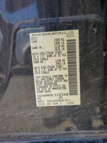 2011 NISSAN XTERRA OFF - 5N1AN0NW5BC510568