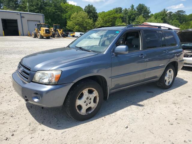 TOYOTA HIGHLANDER 2007 blue  gas JTEEP21A370211932 photo #1