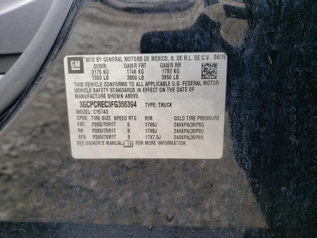2015 CHEVROLET SILVERADO - 3GCPCREC3FG356394