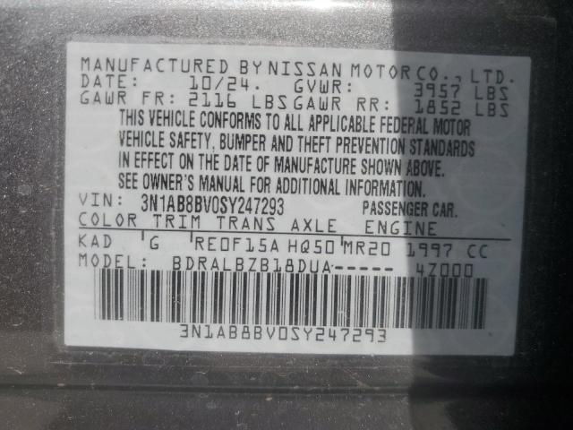 2025 NISSAN SENTRA S - 3N1AB8BV0SY247293
