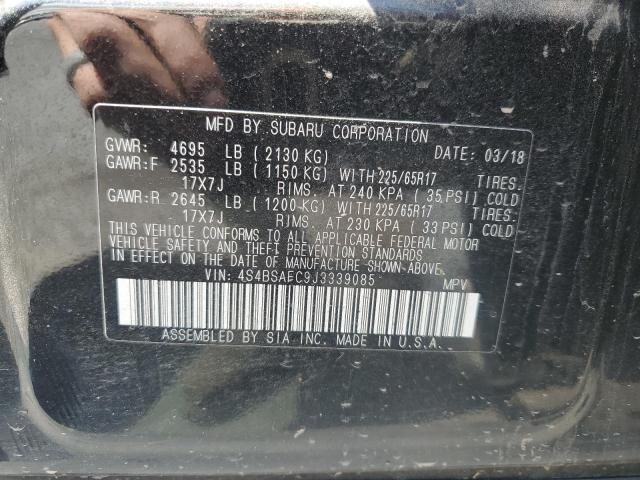 2018 SUBARU OUTBACK 2. 4S4BSAFC9J3339085