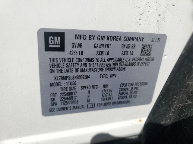 2022 CHEVROLET TRAILBLAZER LT KL79MPSL8NB089384