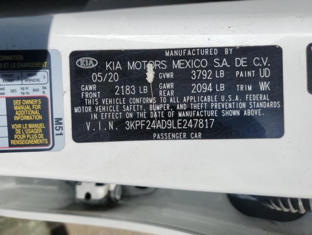 2020 KIA FORTE FE - 3KPF24AD9LE247817
