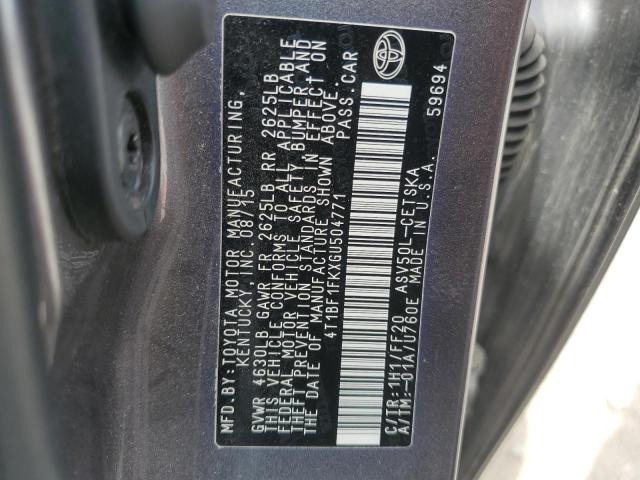 2016 TOYOTA CAMRY LE - 4T1BF1FKXGU504771