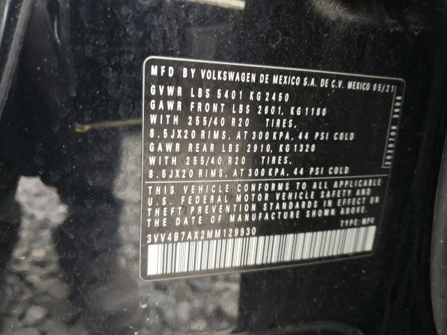 2021 VOLKSWAGEN TIGUAN SEL 3VV4B7AX2MM129930