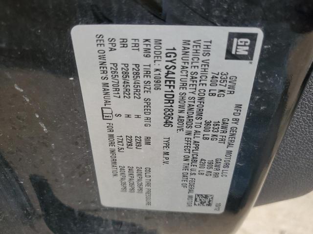 1gys4jef1dr183646 - 2013 Cadillac escalade esv premium - #58750675