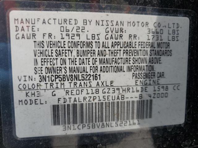 2022 NISSAN KICKS S - 3N1CP5BV8NL522161