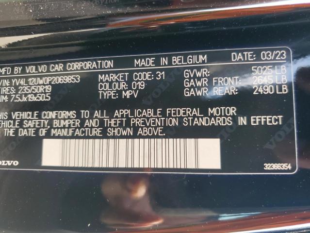2023 VOLVO XC40 PLUS YV4L12UW0P2069853