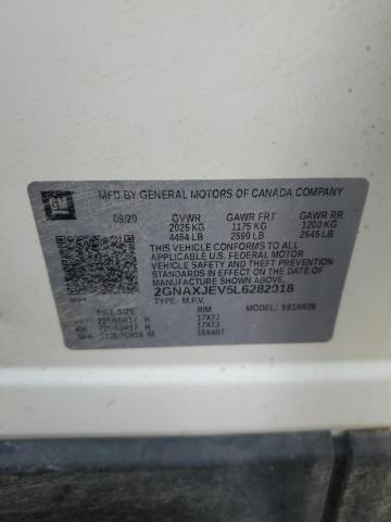 2020 CHEVROLET EQUINOX LT - 2GNAXJEV5L6282018