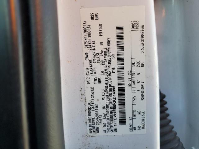 2019 FORD F150 SUPER - 1FTEW1E50KKD14995