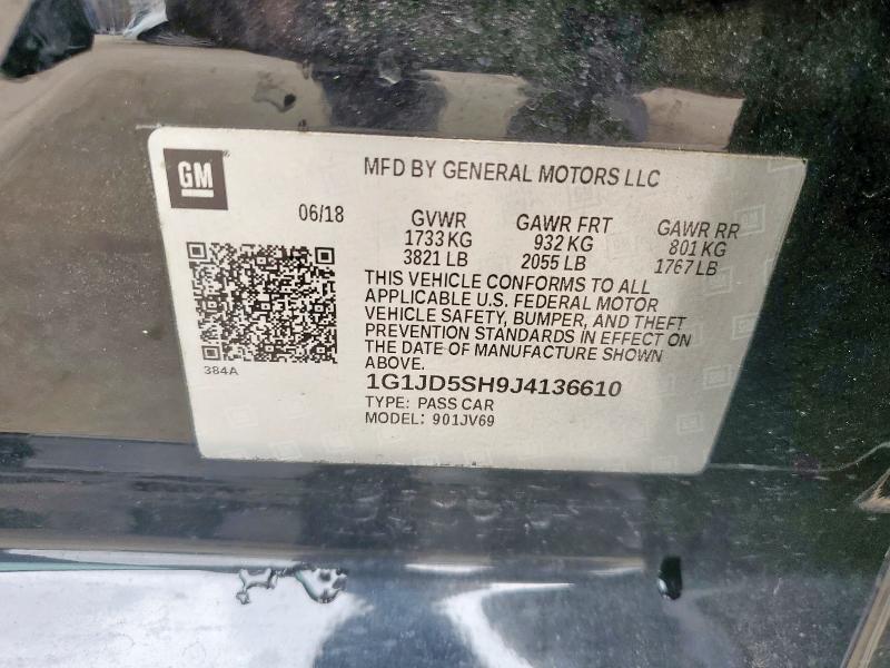 2018 CHEVROLET SONIC LT 1G1JD5SH9J4136610