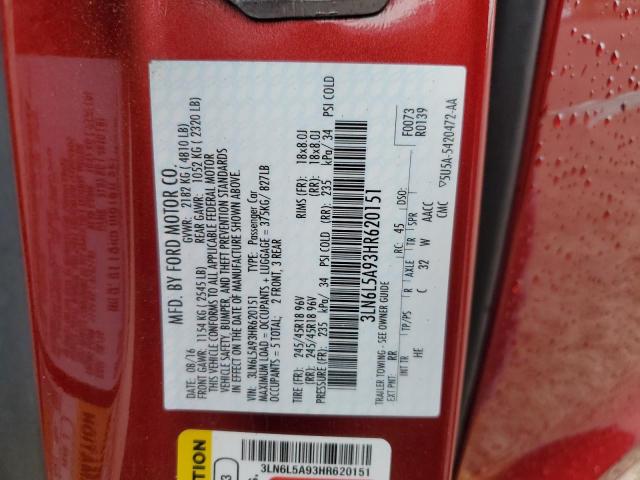 2017 LINCOLN MKZ PREMIE - 3LN6L5A93HR620151
