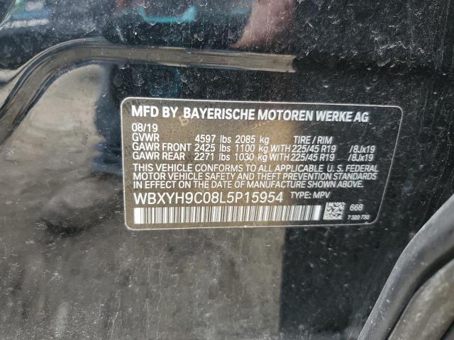 2020 BMW X2 SDRIVE2 WBXYH9C08L5P15954