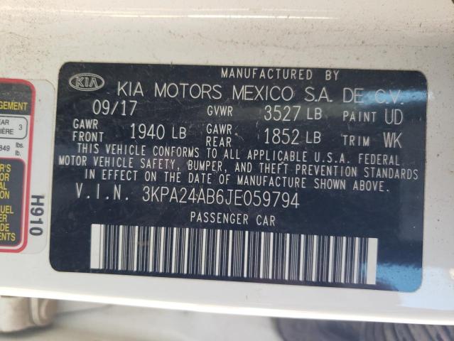 2018 KIA RIO LX 3KPA24AB6JE059794