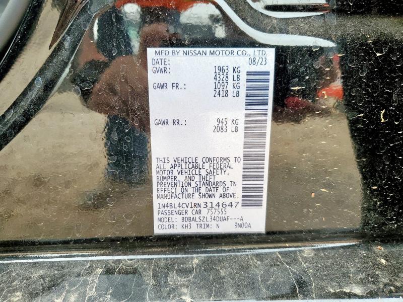 2024 NISSAN ALTIMA SR - 1N4BL4CV1RN314647