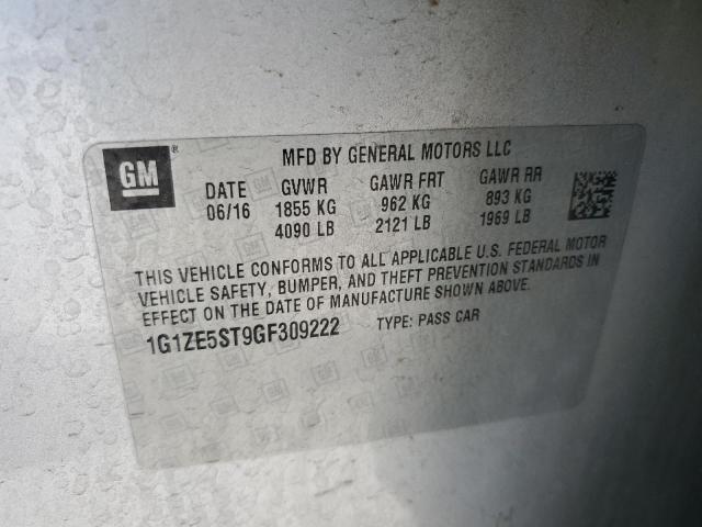 2016 CHEVROLET MALIBU LT - 1G1ZE5ST9GF309222