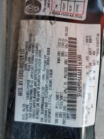 2010 FORD FUSION SE - 3FAHP0HA4AR156500
