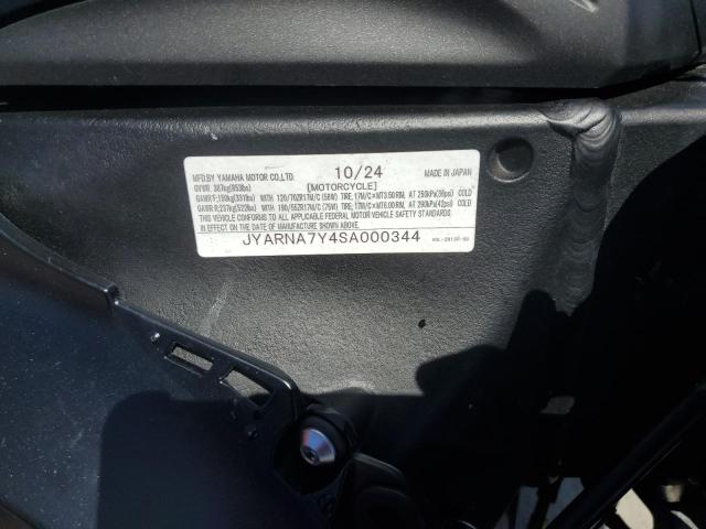 2025 YAMAHA YZF1000 C JYARNA7Y4SA000344