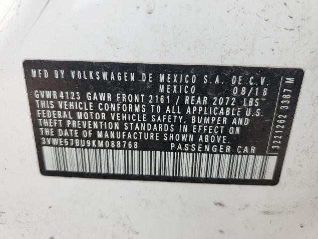 2019 VOLKSWAGEN JETTA SEL 3VWE57BU9KM088768