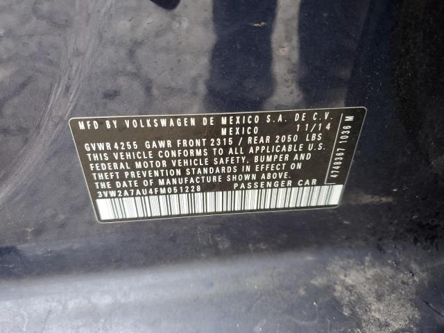 2015 VOLKSWAGEN GOLF TDI - 3VW2A7AU4FM051228