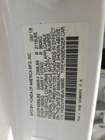 2018 HONDA ACCORD EXL - 1HGCV1F66JA166830