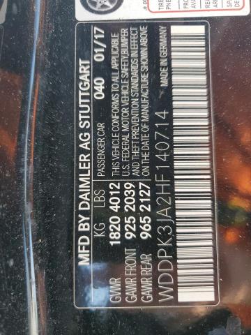 2017 MERCEDES-BENZ SLC 300 WDDPK3JA2HF140714