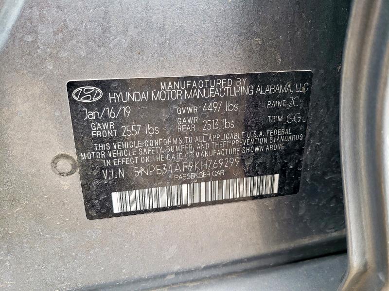 2019 HYUNDAI SONATA LIM - 5NPE34AF9KH769299