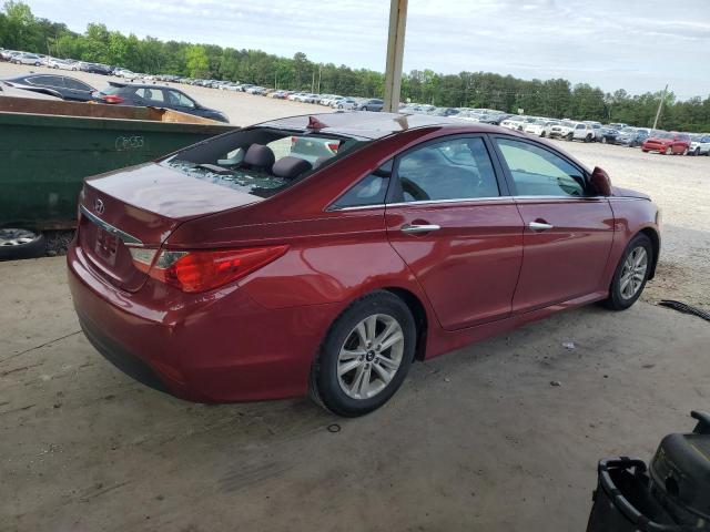 Vin: 5npeb4ac8eh864661, lot: 55887975, hyundai sonata gls 20143