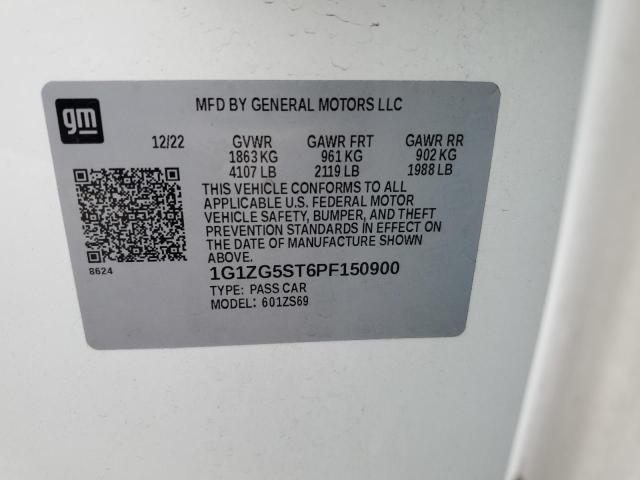 2023 CHEVROLET MALIBU RS 1G1ZG5ST6PF150900