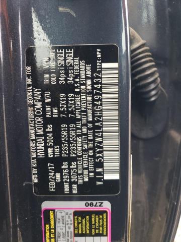 2017 HYUNDAI SANTA FE S - 5XYZW4LA2HG497432