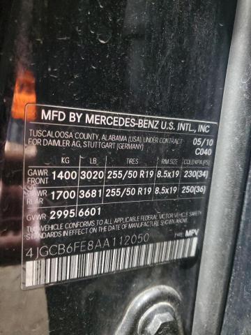 2010 MERCEDES-BENZ R 350 4MAT - 4JGCB6FE8AA112050