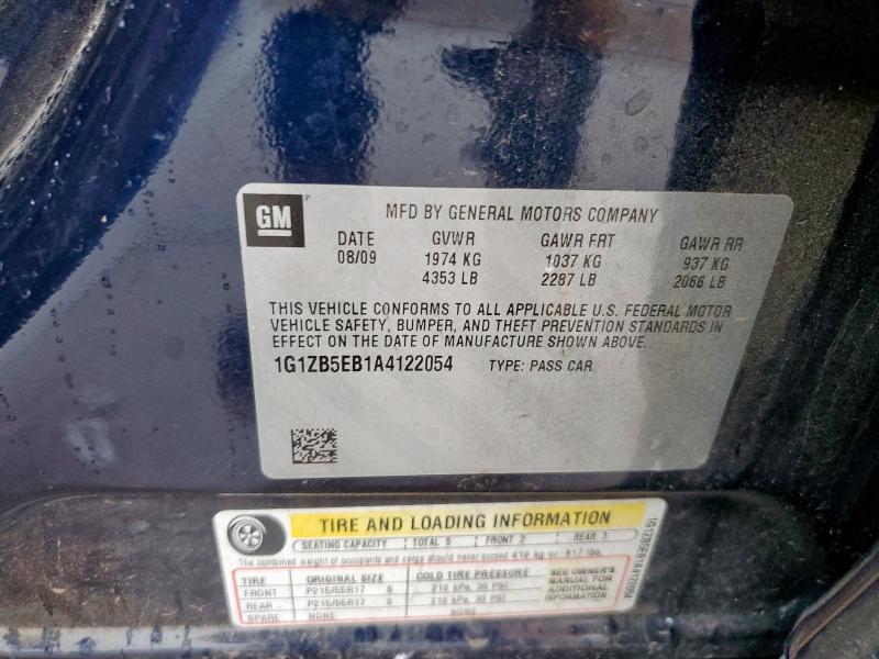 2010 CHEVROLET MALIBU LS - 1G1ZB5EB1A4122054