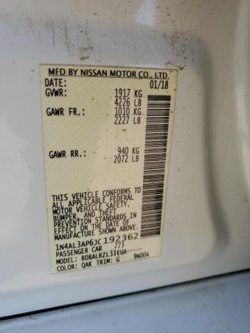 2018 NISSAN ALTIMA 2.5 1N4AL3AP6JC192362