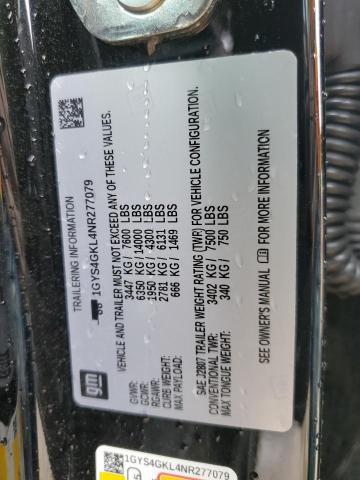 2022 CADILLAC ESCALADE S - 1GYS4GKL4NR277079