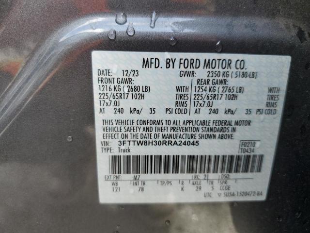 2024 FORD MAVERICK X - 3FTTW8H30RRA24045