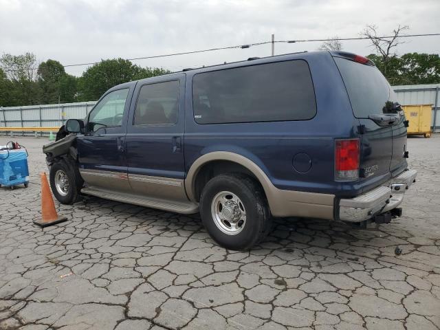 FORD EXCURSION 2002 blue  diesel 1FMNU42F22ED01888 photo #3