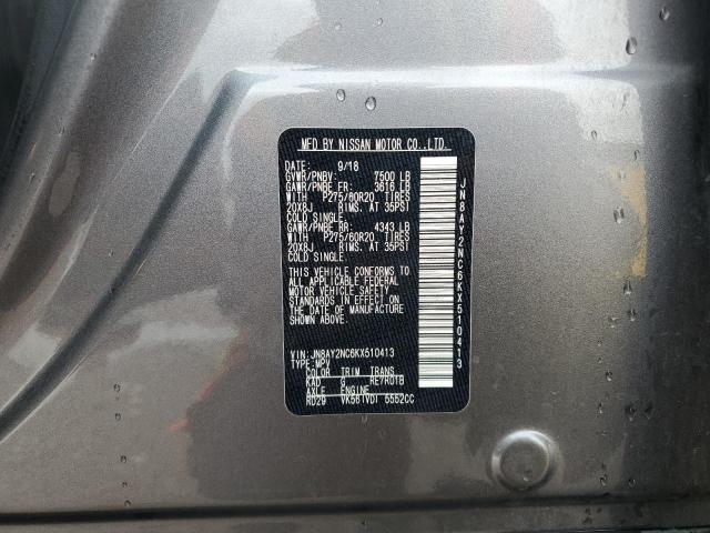 2019 NISSAN ARMADA SV JN8AY2NC6KX510413